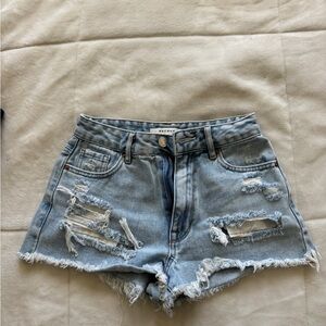 Pacsun High Rise Festival Denim Shorts